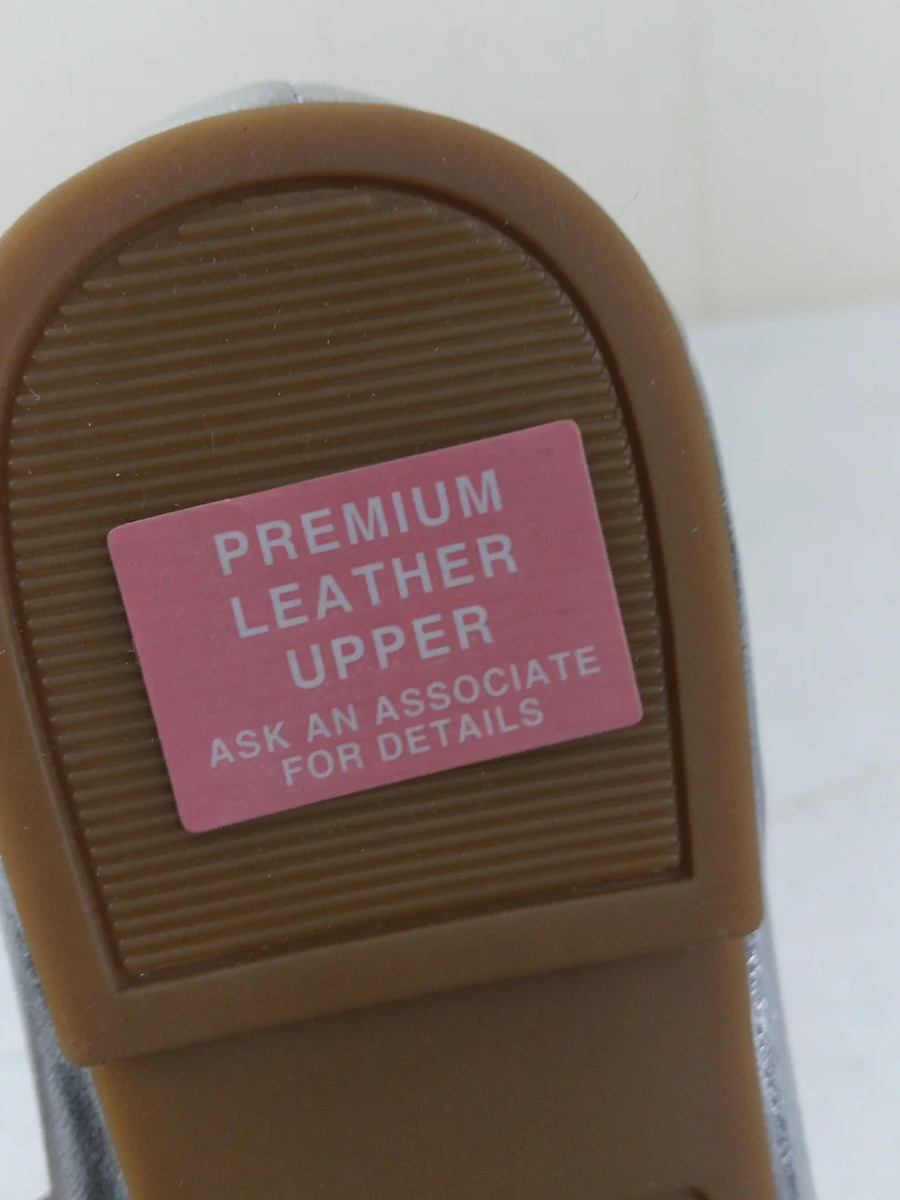 Copper Key Leather Silver Ballet Flats - Cushioned Slip-On Girls Shoes Size 13M